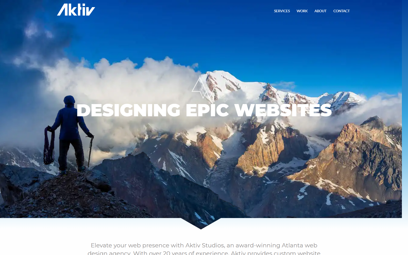 Aktiv Studios official website homepage