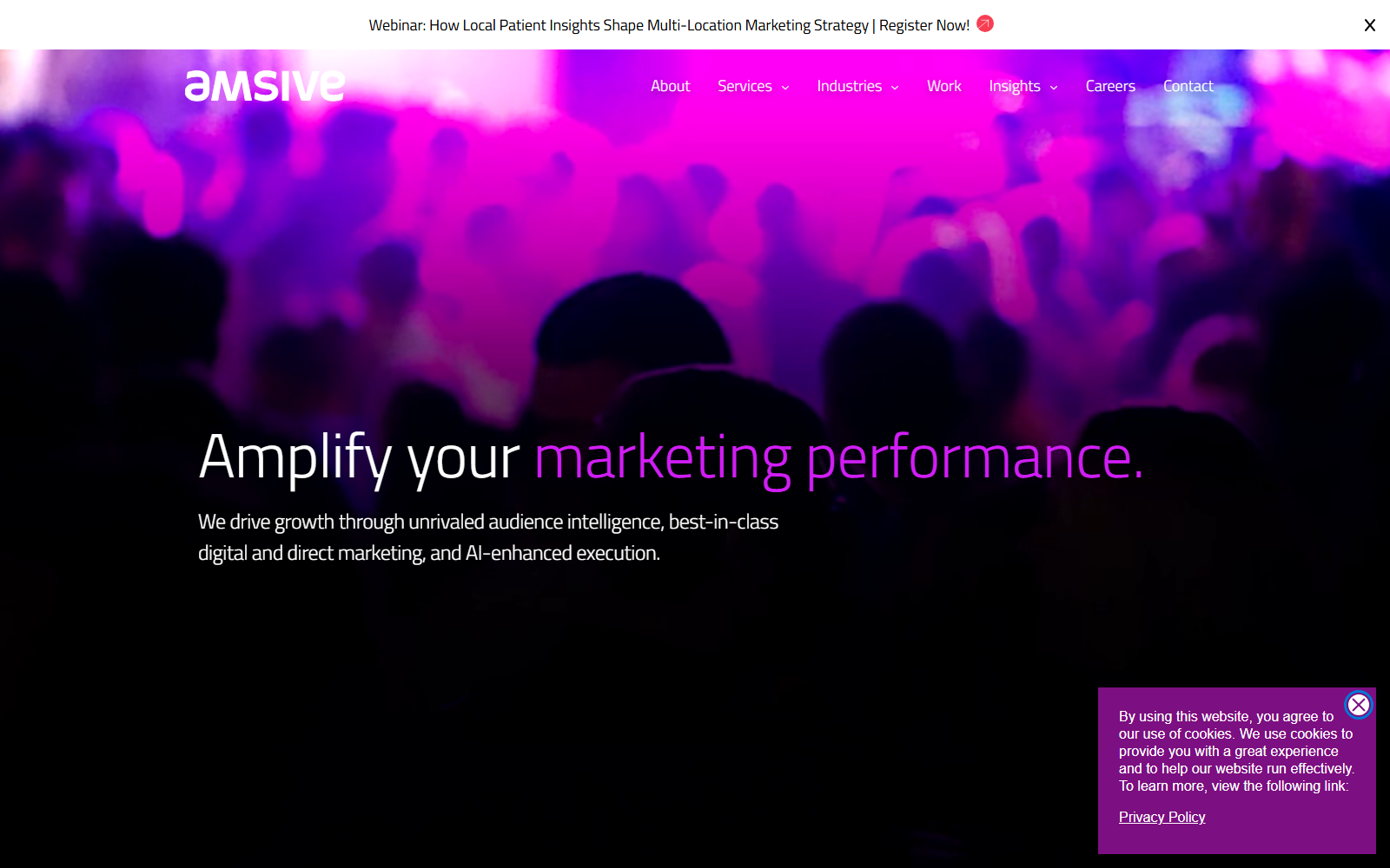 Amsive official website homepage