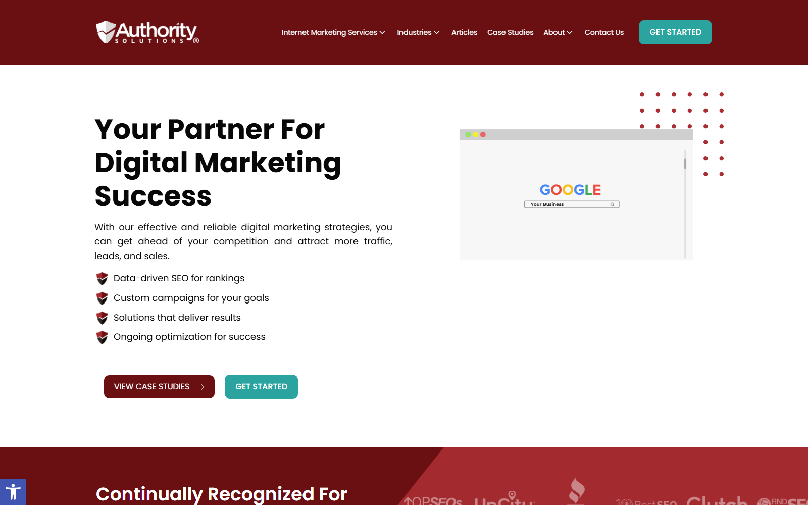 Authority Solutions® official website homepage