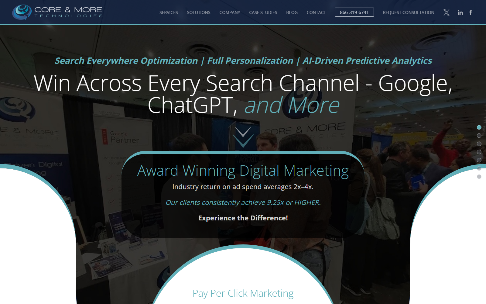 Core and More Technologies official website homepage