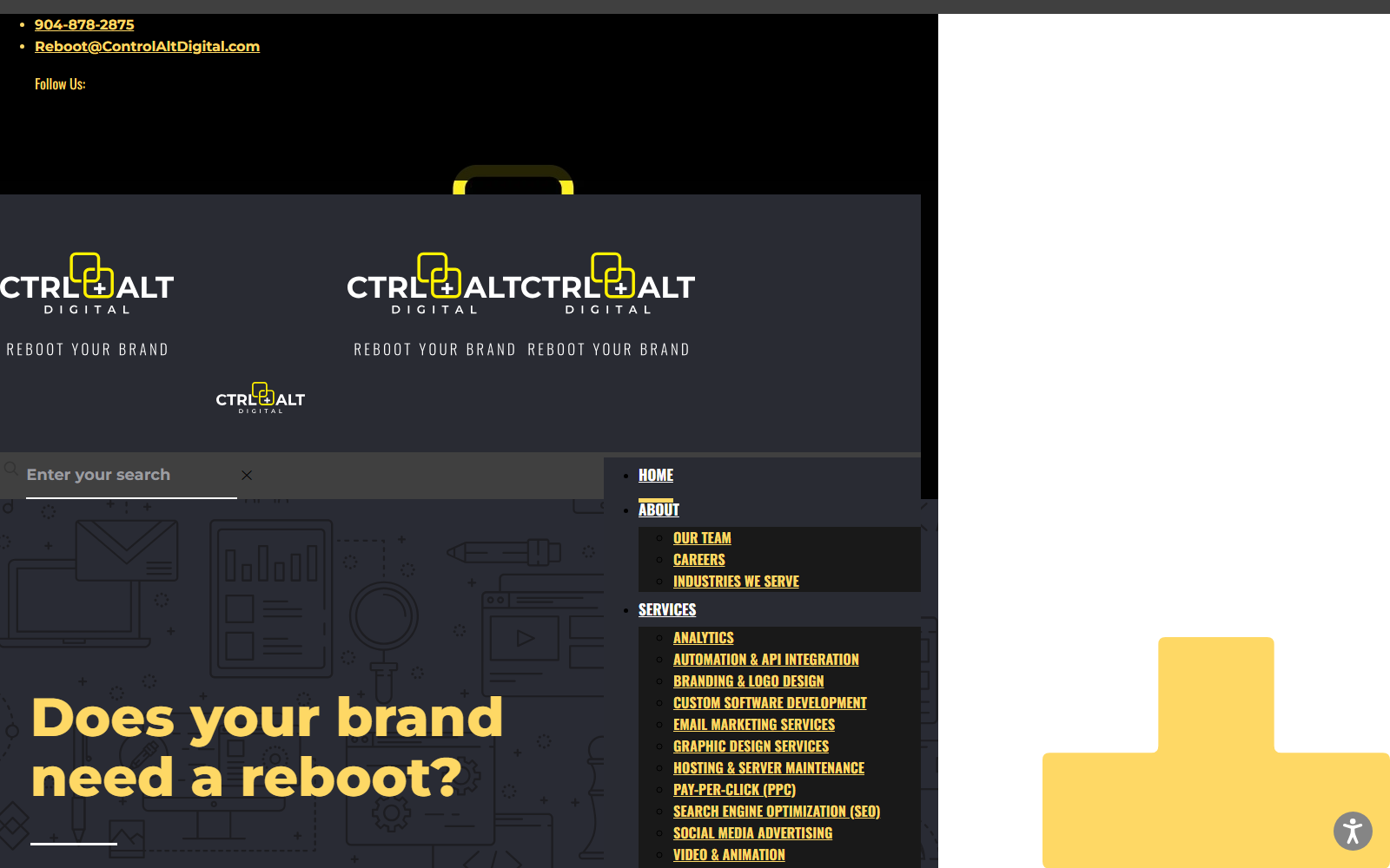 CTRL+ALT Digital official website homepage