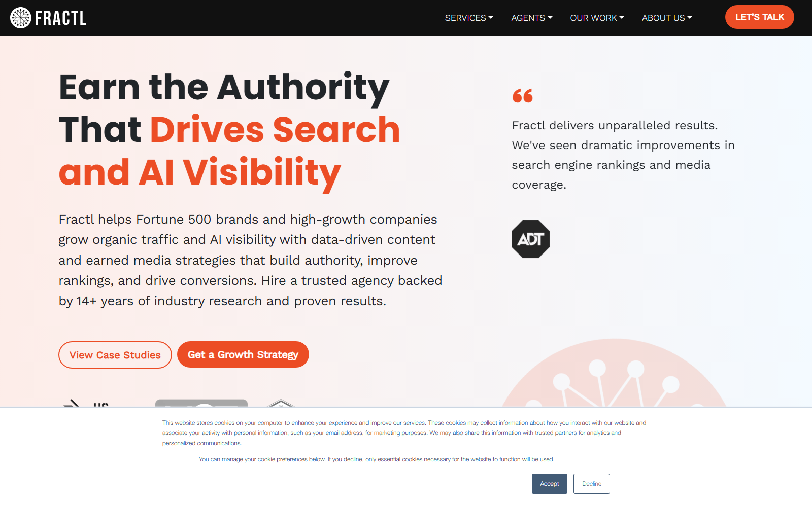 Fractl official website homepage