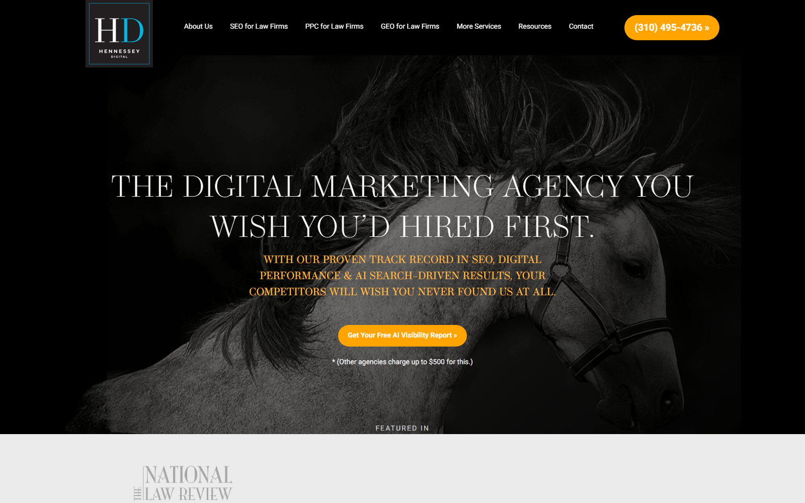 Hennessey Digital official website homepage