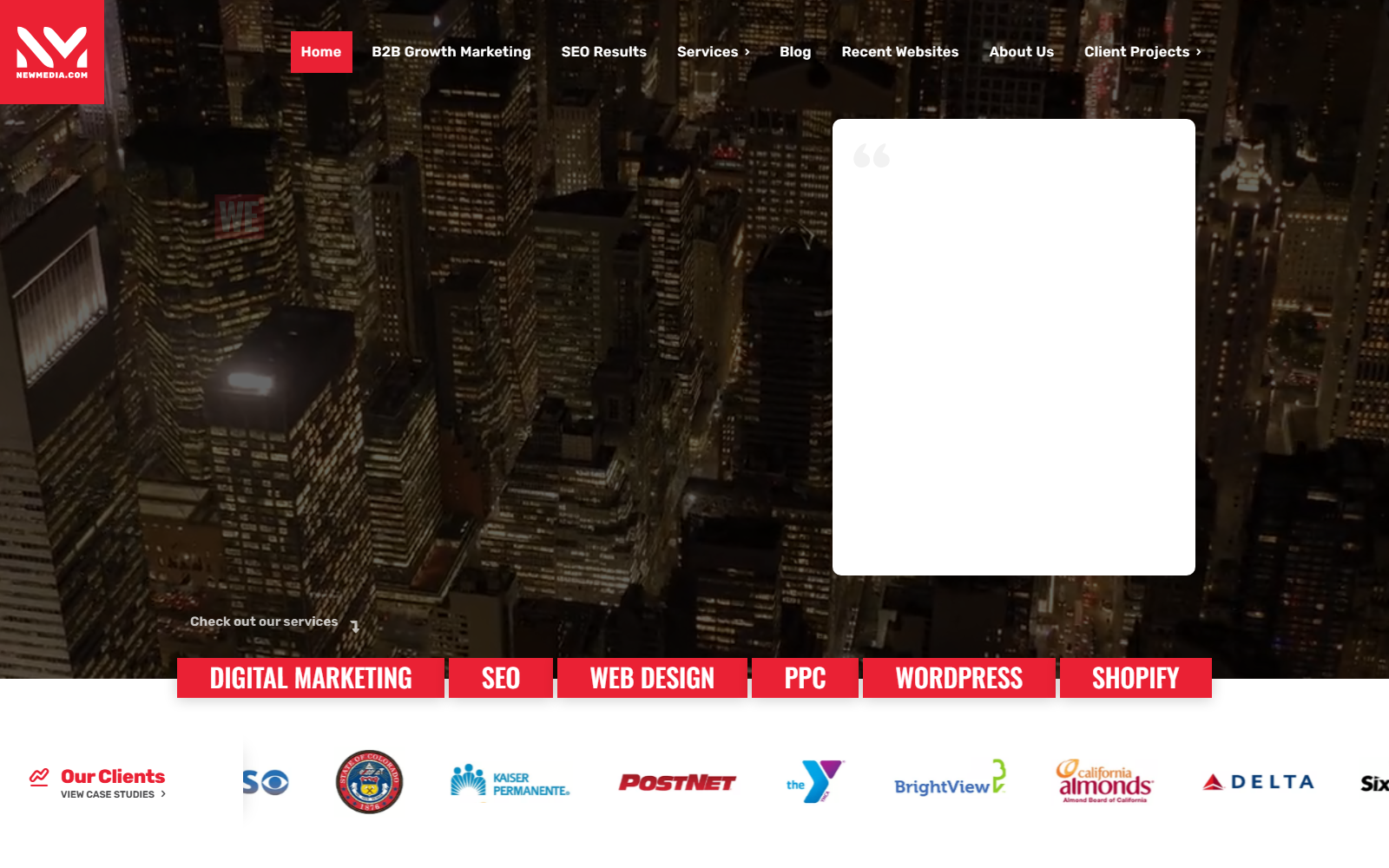 NEWMEDIA.COM official website homepage