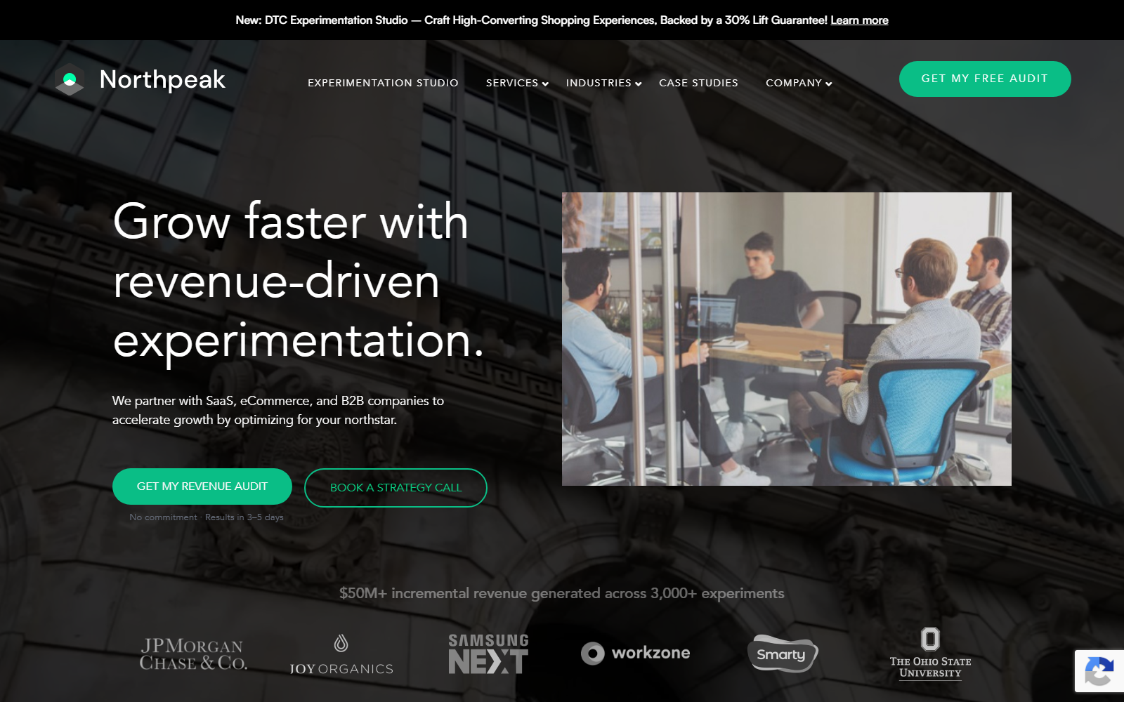 Northpeak official website homepage