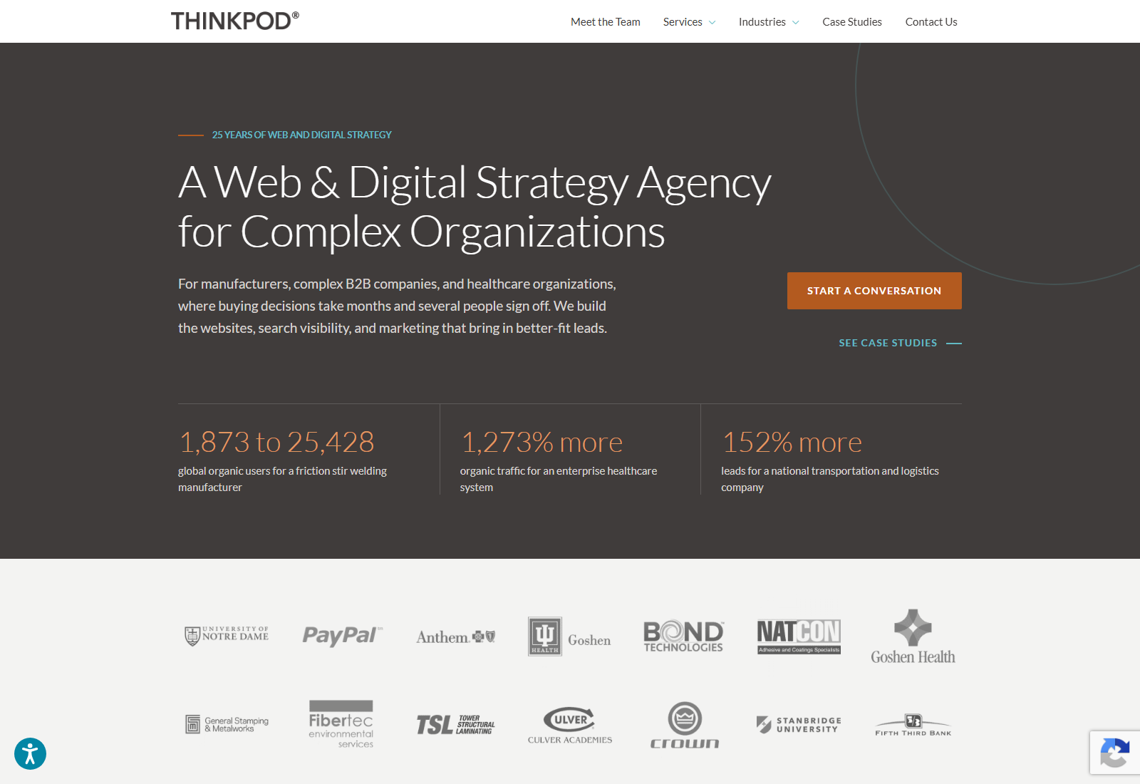 ThinkPod Agency official website homepage