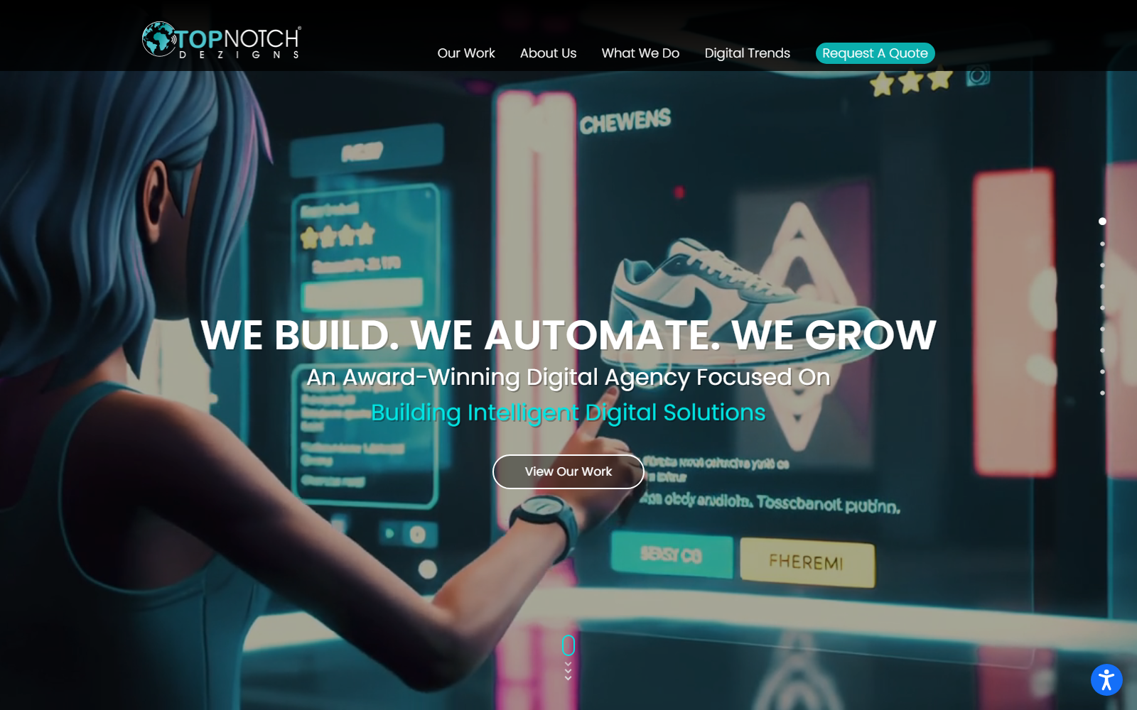 Top Notch Dezigns® official website homepage