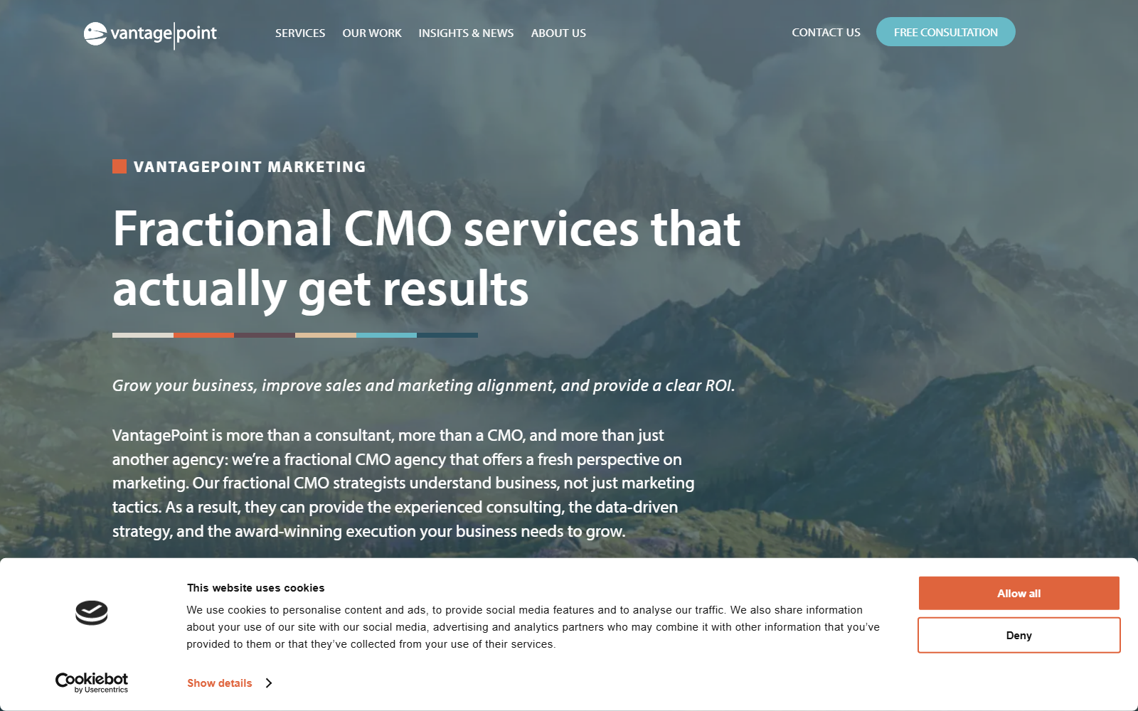 VantagePoint Marketing official website homepage
